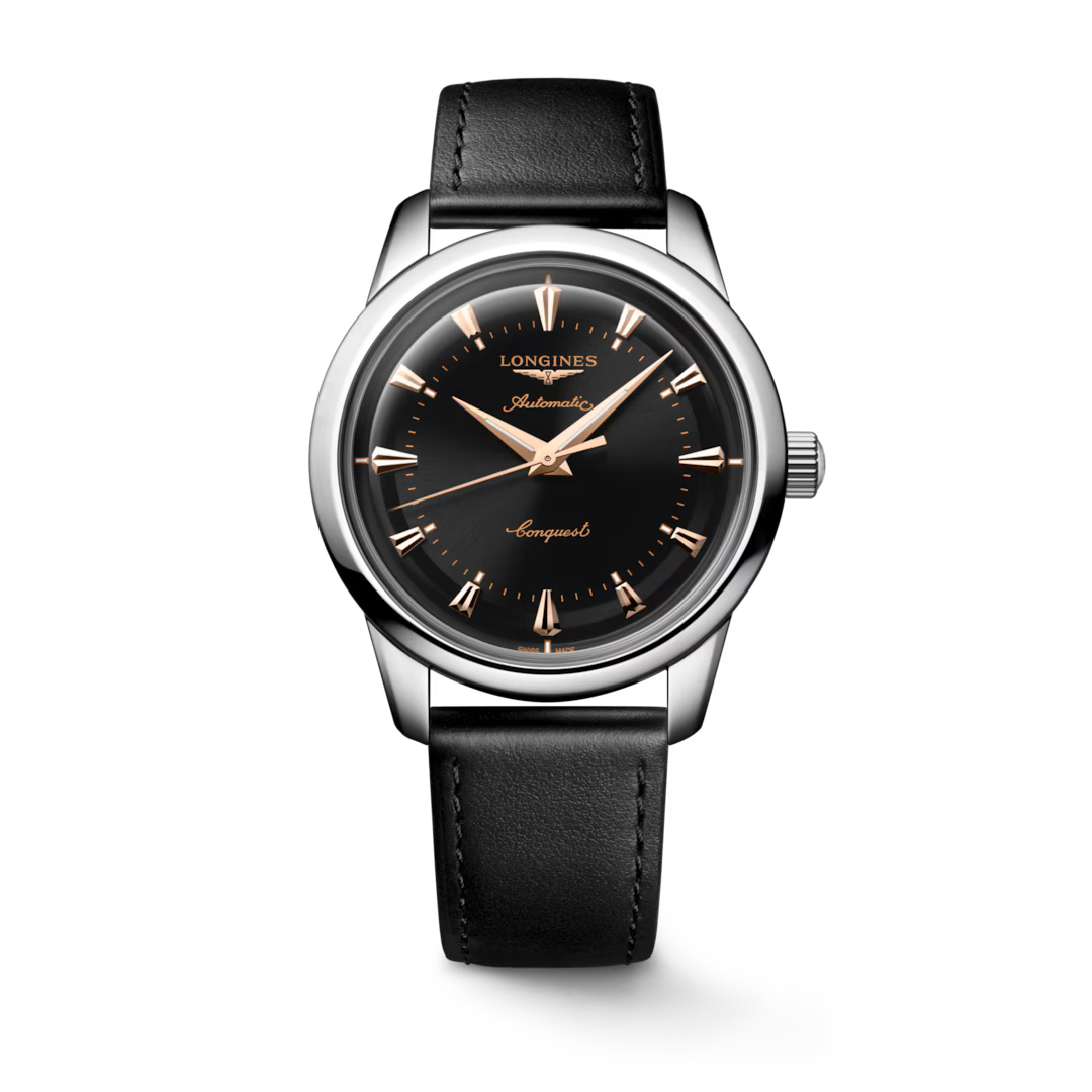 Longines Conquest Heritage 40 MM Black Dial Automatic Watch L16504522
