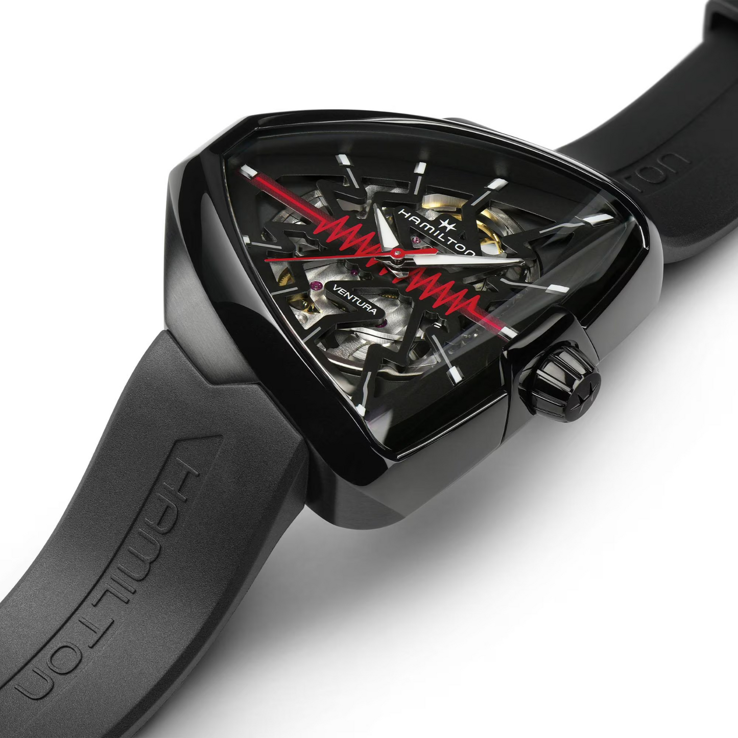 Hamilton Ventura Elvis 80 Skeleton Automatic Black PVD Watch H24535331