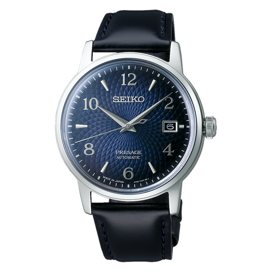 Seiko Presage Cocktail Time Manhattan Blue 38.5 MM Automatic Watch SRPE43J1