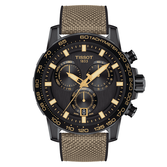 Tissot Supersport Chrono 45.5 MM Black PVD Quartz Watch T125.617.37.051.01