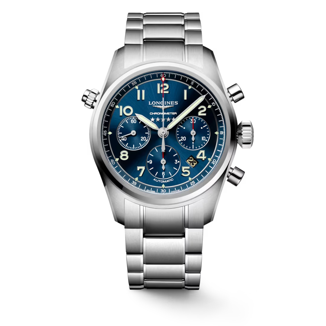 Longines Spirit Automatic Chronograph 42 MM Full Stainless Steel Watch L38204936