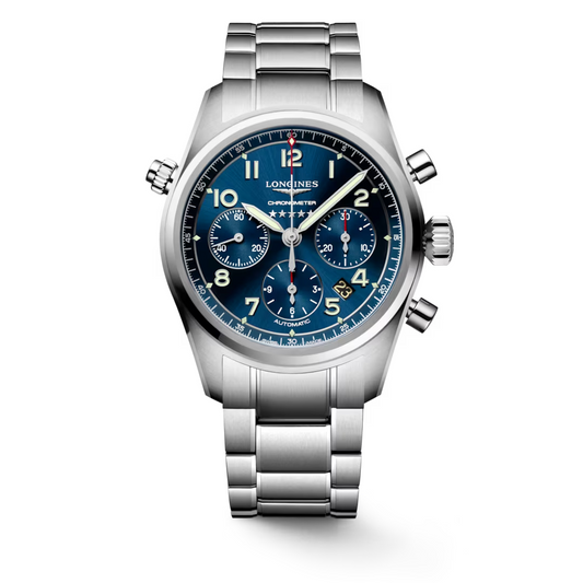 Longines Spirit Automatic Chronograph 42 MM Full Stainless Steel Watch L38204936