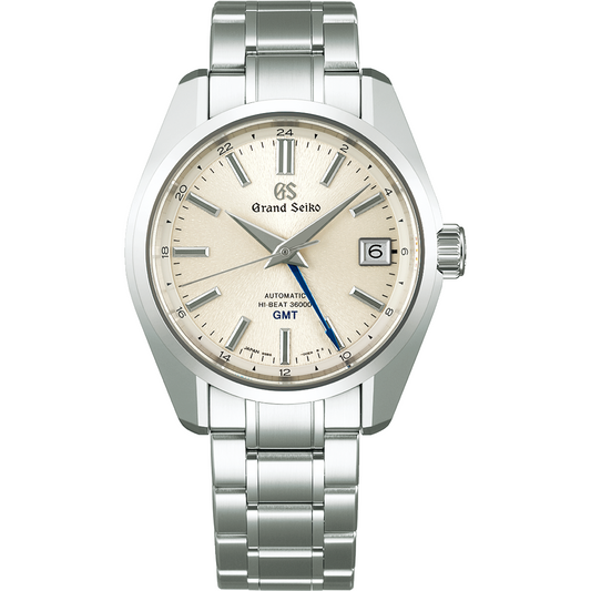 Grand Seiko Heritage Collection Hi-Beat 40 MM GMT SS White Dial Watch SBGJ263