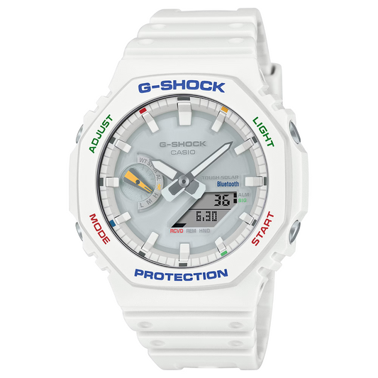 Casio G-Shock Analog Digital Resin Bluetooth White Watch GA-B2100FC-7