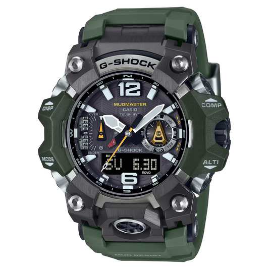 Casio G-Shock Master Of G Mudmaster Solar Radio Resin Green Watch GWG-B1000-3A