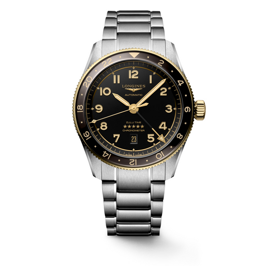 Longines Spirit Zulu Time 42 MM Chronometer 18K Gold Cap 200 Watch L38125536