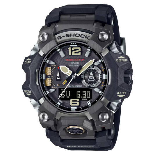 Casio G-Shock Master Of G Mudmaster Solar Radio Resin Black Watch GWG-B1000-1A