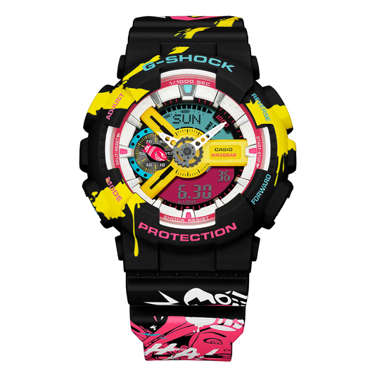 Casio G-Shock League Of Legends JINX Analog Resin Watch - GA-110LL-1