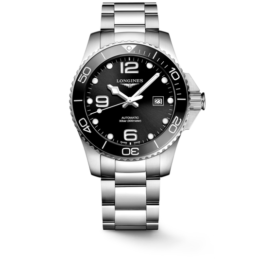 Longines Hydroconquest 43 MM Black Dial Automatic Full SS Watch L37824566