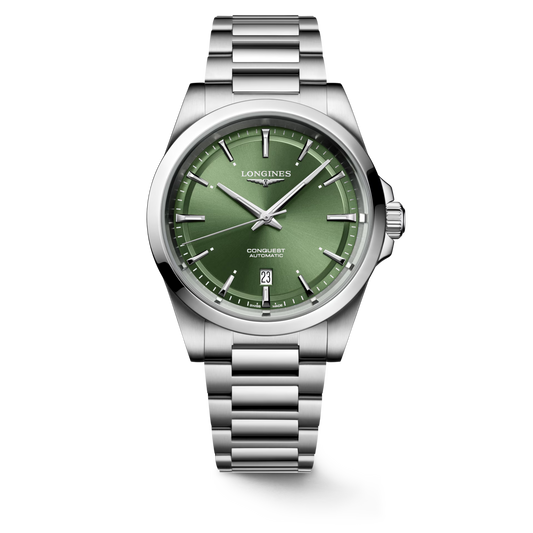 Longines Conquest Stainless Steel 41 MM Automatic Green Dial Watch L38304026