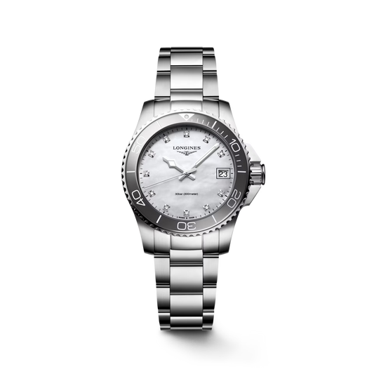 Longines Hydroconquest 32 MM Quartz SS White Dial Watch L33704876