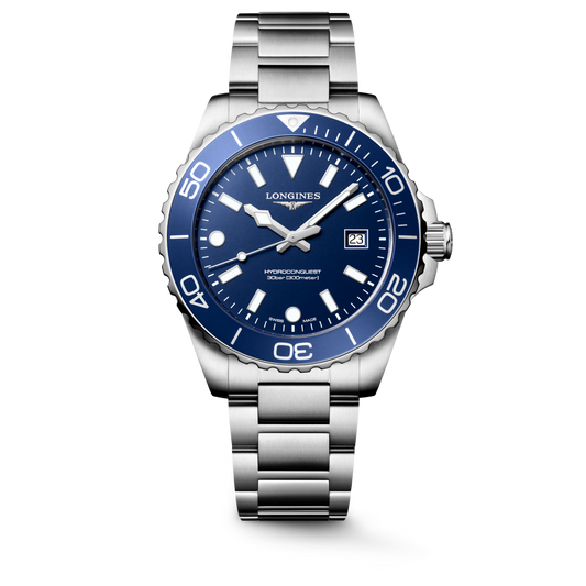 *PRE-ORDER* Longines HydroConquest 42 MM Quartz Steel Blue Sandblasted Dial Watch L37694966