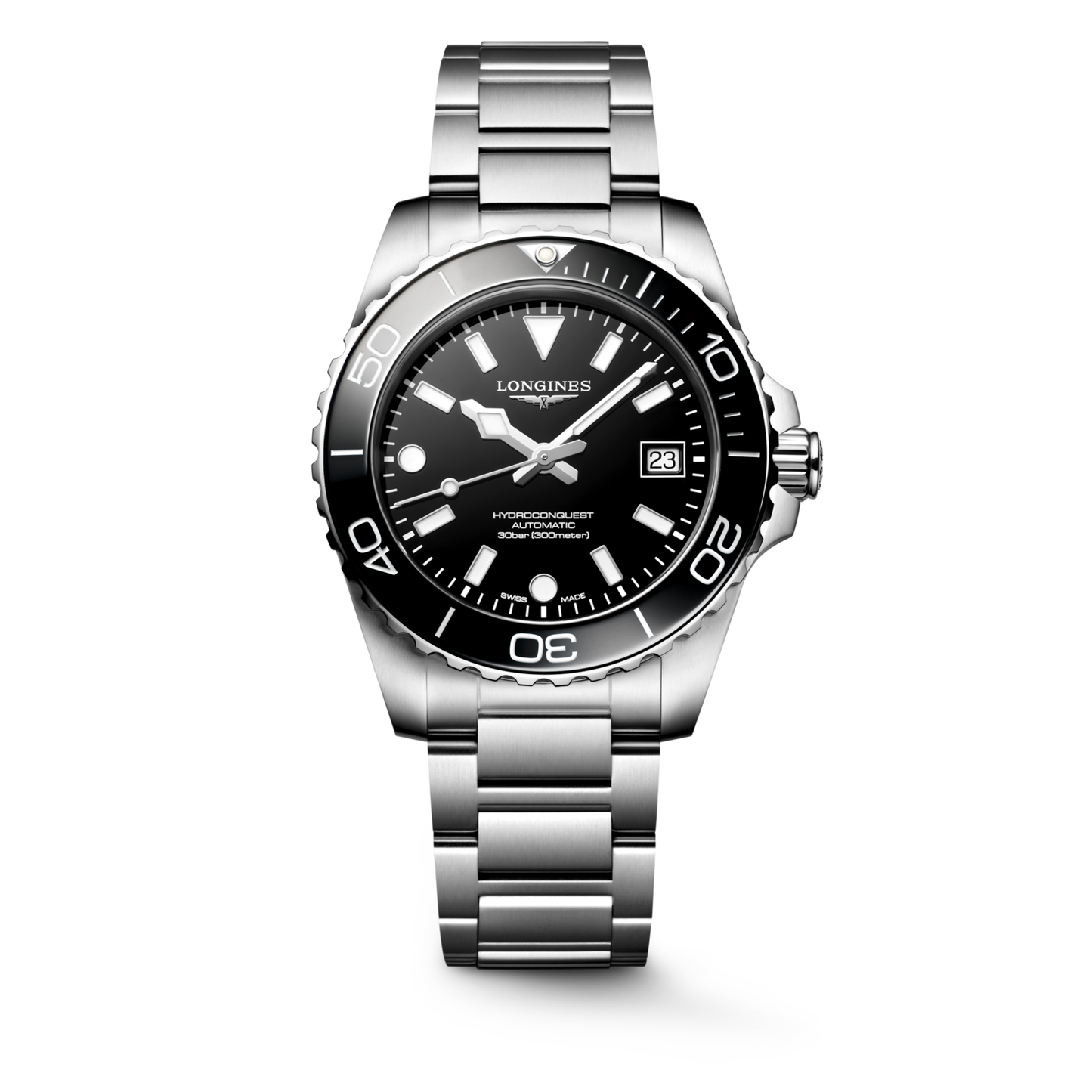 Longines Hydroconquest 39 MM Automatic SS Black Dial Watch L37794566