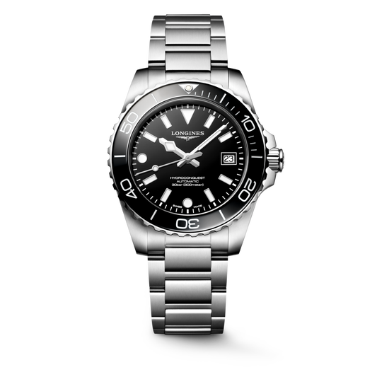 Longines Hydroconquest 39 MM Automatic SS Black Dial Watch L37794566