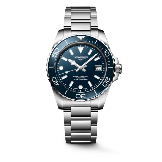 Longines Hydroconquest 39 MM Automatic SS Blue Lacquered Dial Watch L37694966
