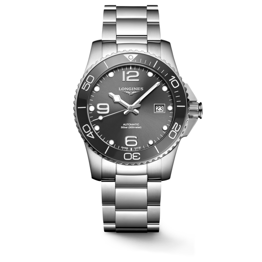 Longines Hydroconquest 41 MM Automatic SS Grey Dial Watch L37814766