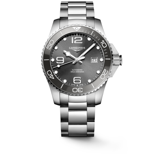Longines Hydroconquest 43 MM Automatic Stainless Grey Dial Watch L37824766