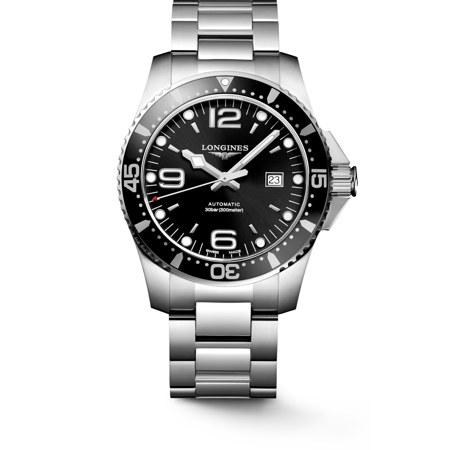 Longines Hydroconquest 44 MM Black Dial Automatic Full SS Watch L38414566