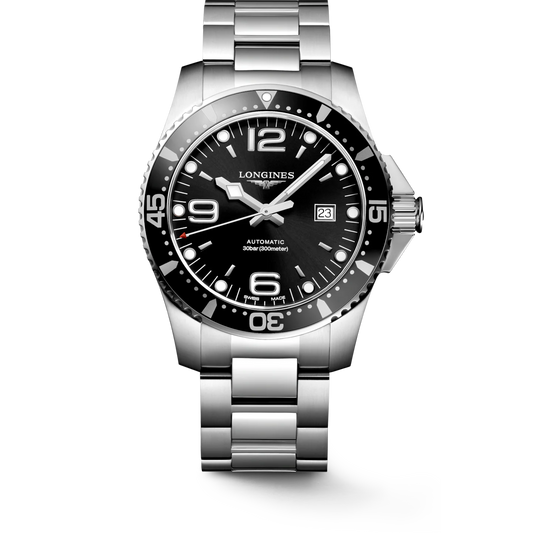 Longines Hydroconquest 44 MM Black Dial Automatic Full SS Watch L38414566
