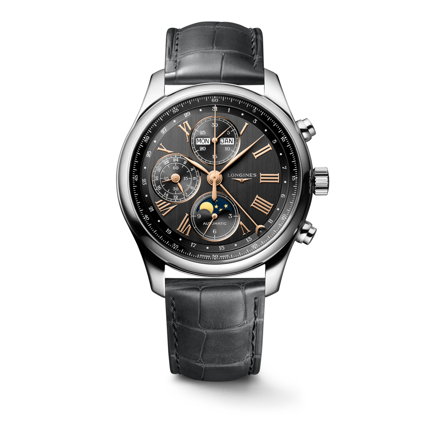 *PRE-ORDER* Longines Master Collection Chrono Moonphase 42 MM Automatic Watch - L27734612