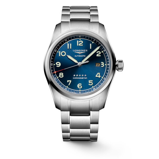*PRE-ORDER* Longines Spirit Automatic Chronograph 42 MM Stainless Steel Blue Dial Watch L38114936