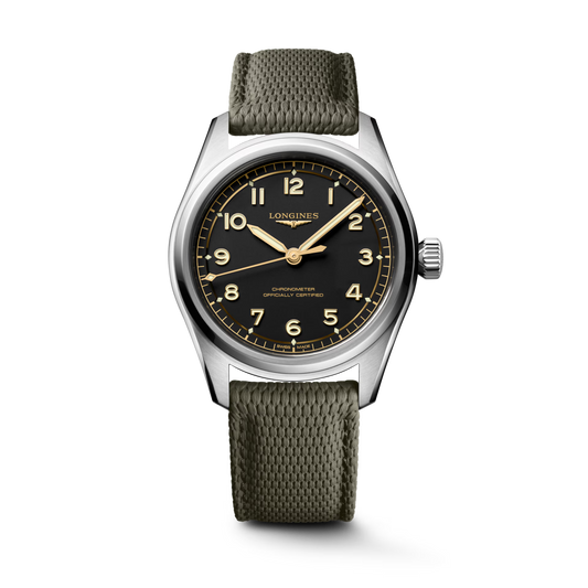 *PRE-ORDER* Longines Spirit Pilot 39 MM Automatic Stainless Steel Black Dial Watch L38094539