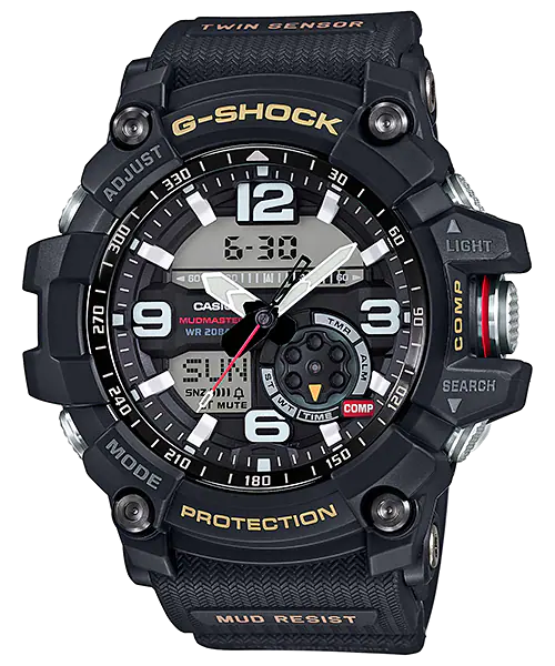 Casio G-Shock Master of G Twin Sensor Black Resin Watch GG-1000-1