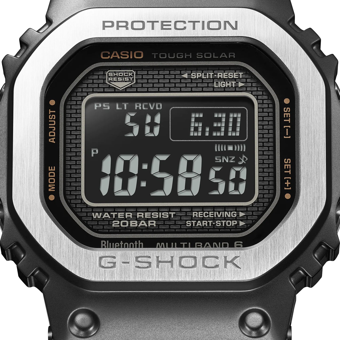 Casio G-Shock Full Metal Black IP Stainless Steel Digital Watch GMW-B5000MB-1