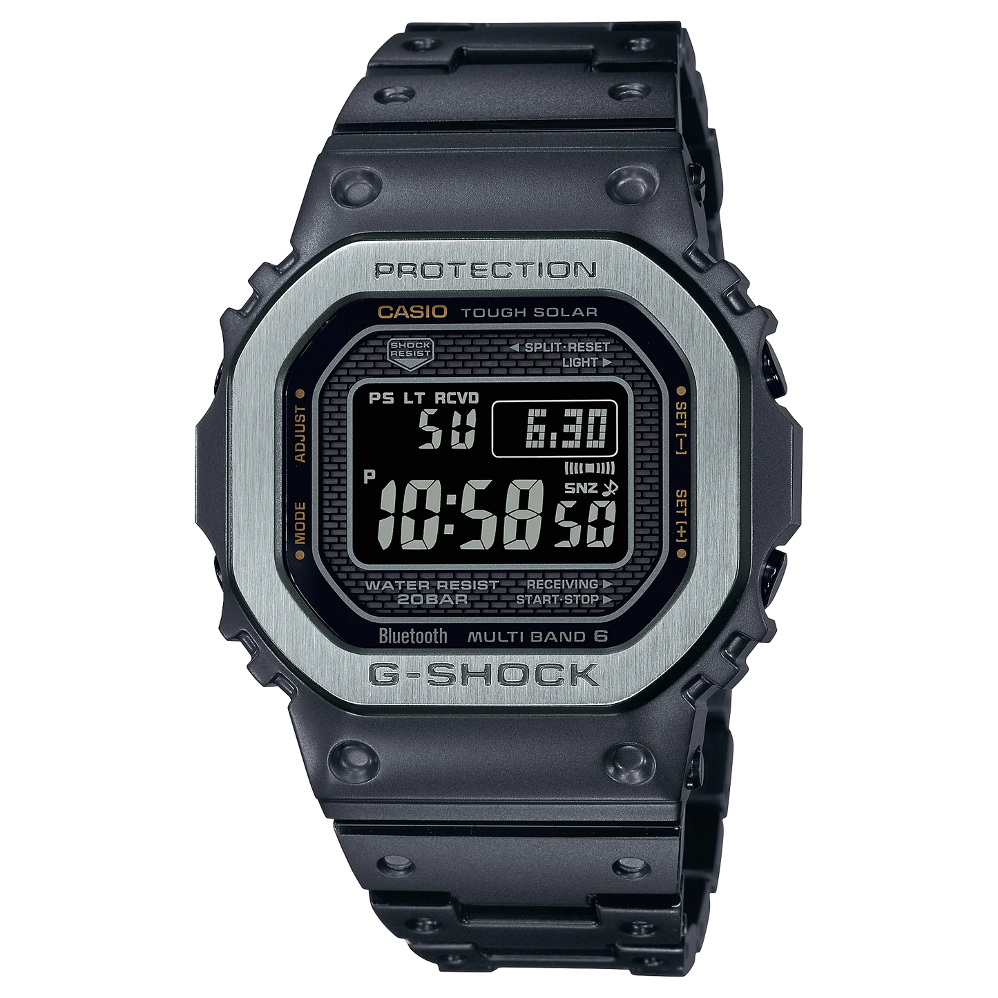 Casio G-Shock Full Metal Black IP Stainless Steel Digital Watch GMW-B5000MB-1
