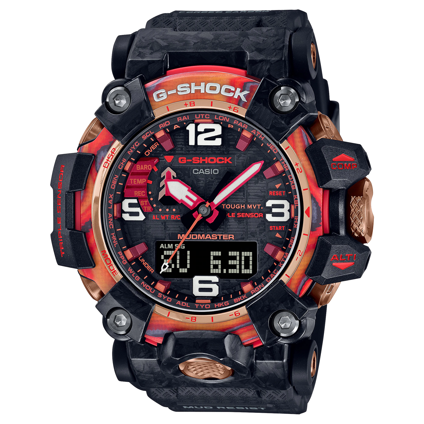 Casio G-Shock 40th Anniversary Flare Red Limited Watch - GWG-2040FR-1