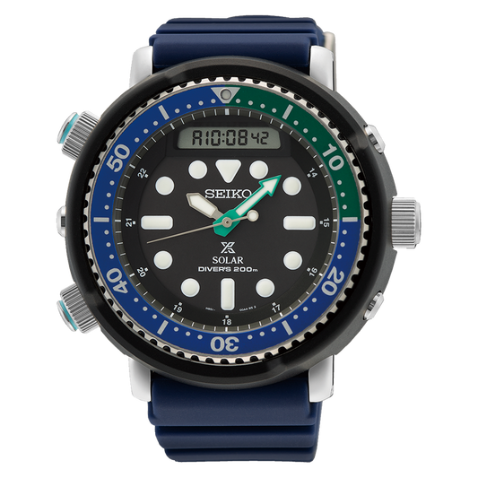 Seiko Prospex Arnie Diver Stainless Steel & Silicone 47.8MM Solar Watch SNJ039P1
