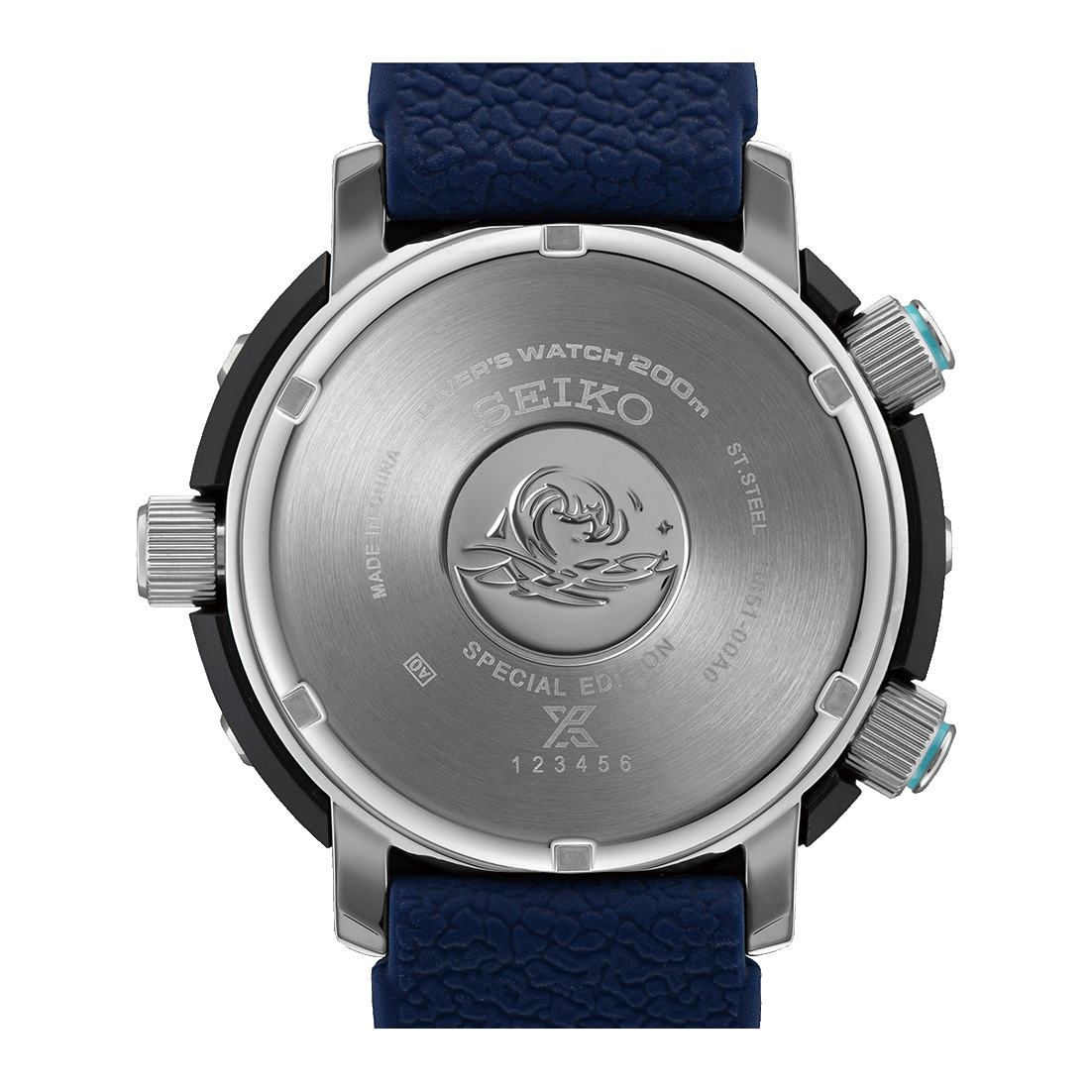 Seiko Prospex Arnie Diver Stainless Steel & Silicone 47.8MM Solar Watch SNJ039P1
