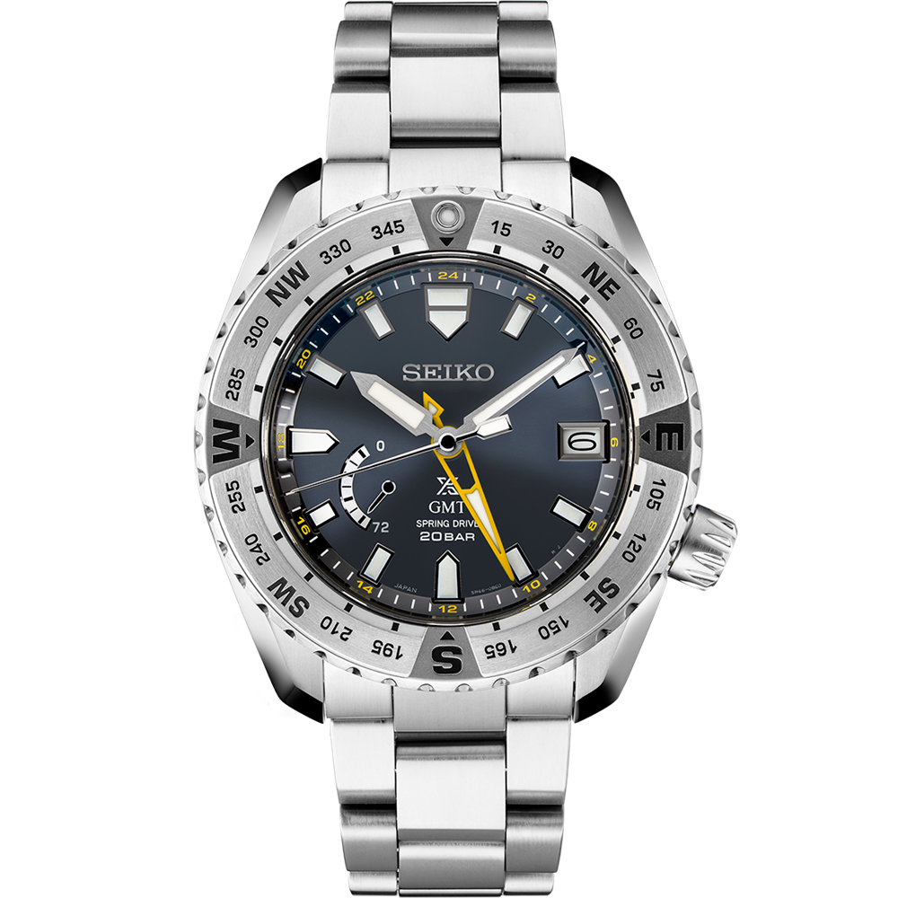 Seiko Prospex Full Titanium 44.8 MM Spring Drive GMT Watch - SNR025J1