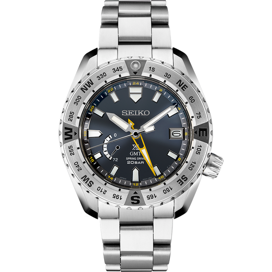 Seiko Prospex Full Titanium 44.8 MM Spring Drive GMT Watch - SNR025J1