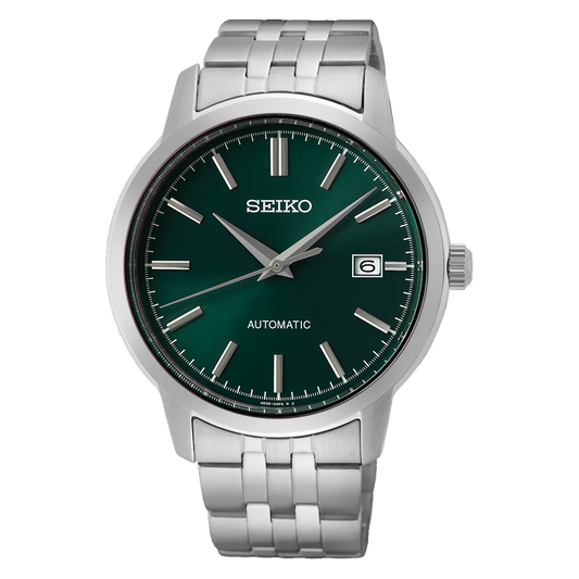 Seiko Essentials 41.2 MM Automatic Green Dial Watch - SRPH89K1