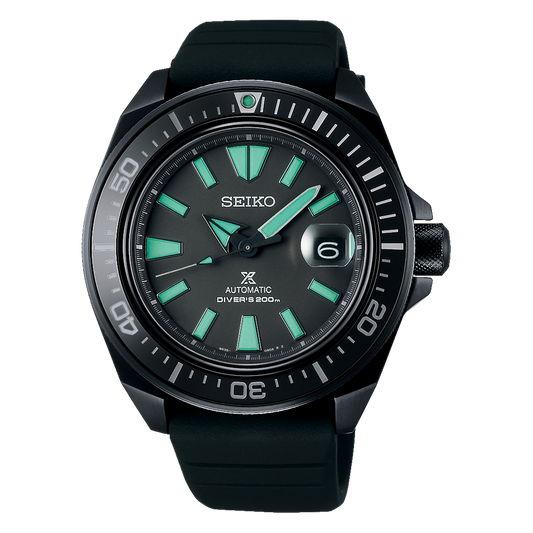 Seiko Prospex Samurai 8000 PCS Limited Edition Black IP Automatic Watch SRPH97J1