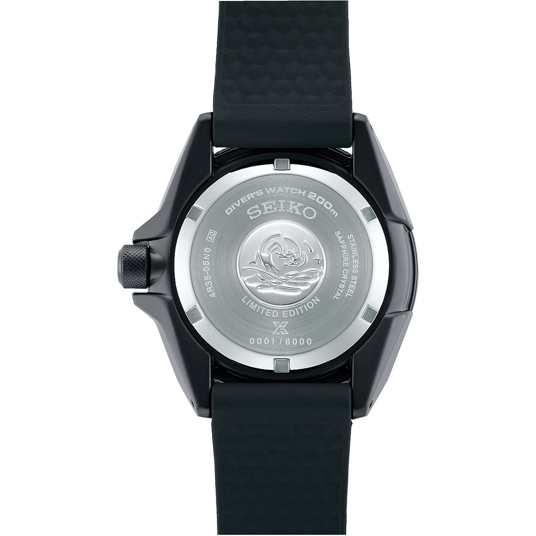 Seiko Prospex Samurai 8000 PCS Limited Edition Black IP Automatic Watch SRPH97J1