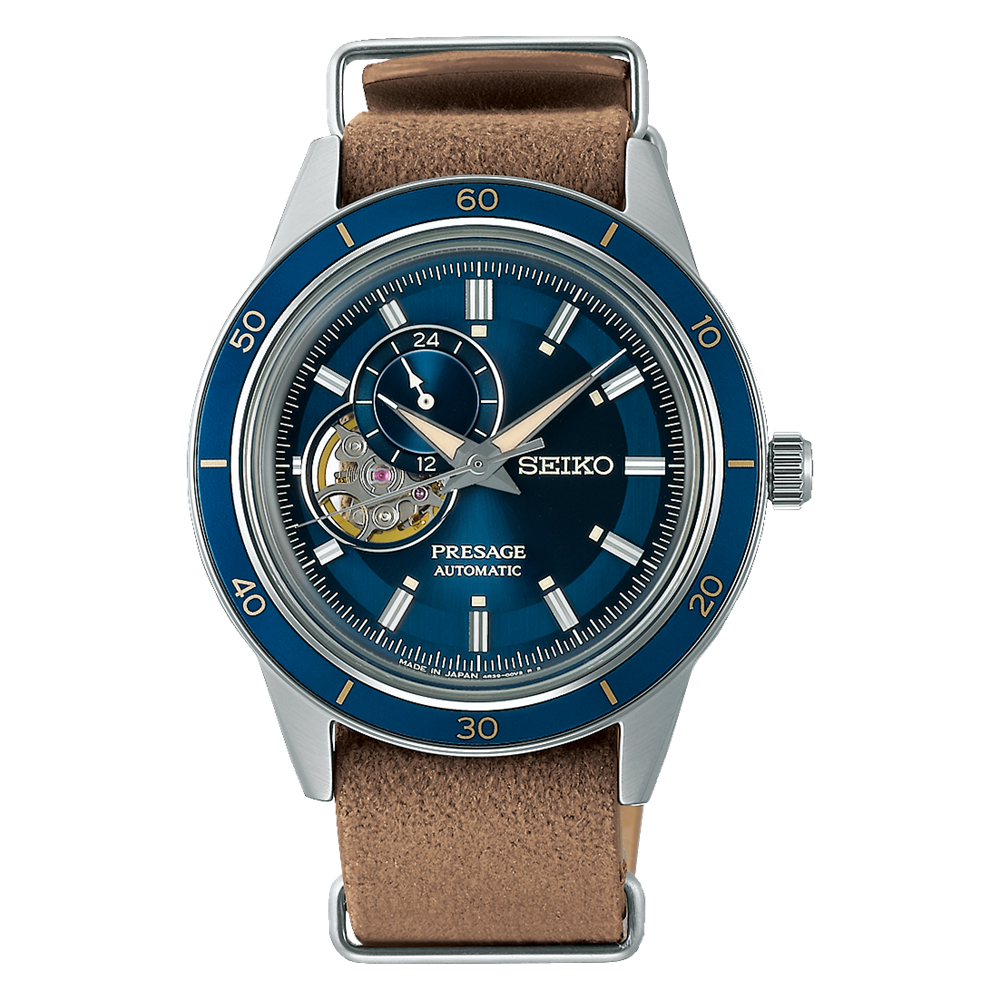 Seiko Presage Style 60's Denim Blue 40.8 MM Automatic Watch SSA453J1