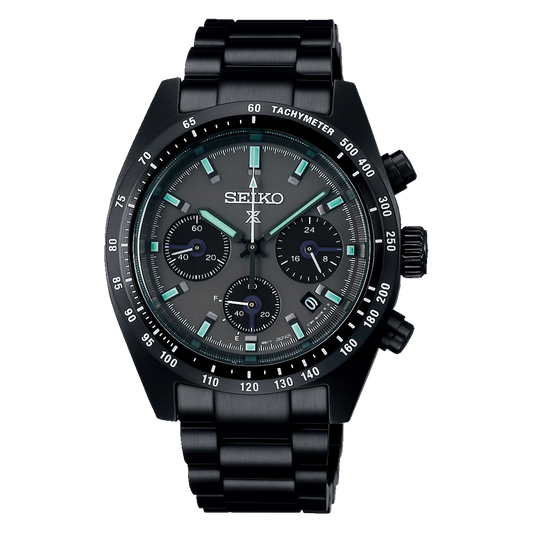 Seiko Prospex Black Series Night Speedtimer Solar Chronograph Watch SSC917P1