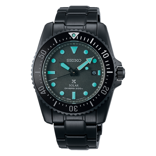 Seiko Prospex Sea Black Series Solar 1965 Re-Interpretation LE Watch - SNE587P1