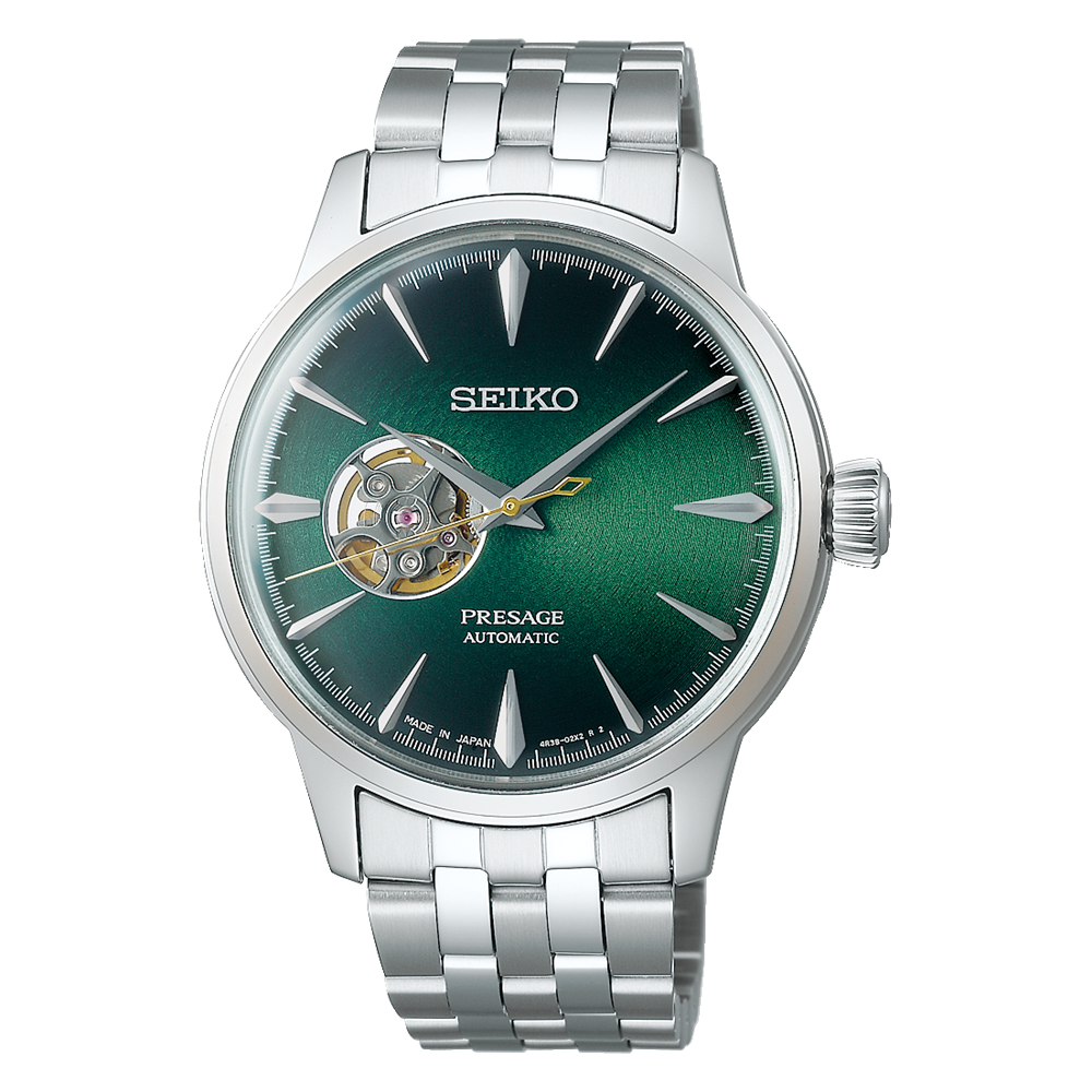 Seiko Presage Cocktail Time 'Grasshopper' Open Heart Automatic Watch SSA441J1