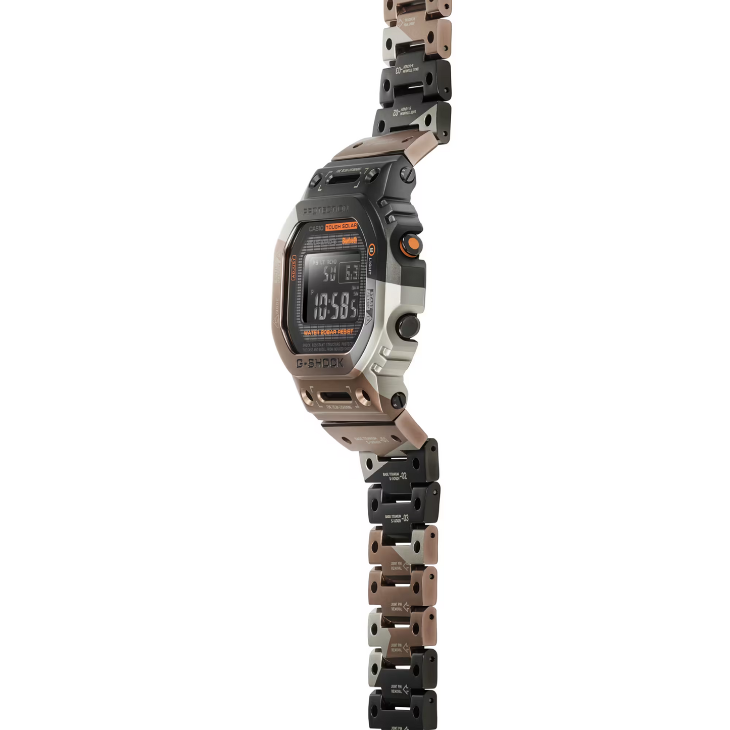 Casio G-Shock Multiband 6 Titanium Digital Men's Solar Watch GMW-B5000TVB-1