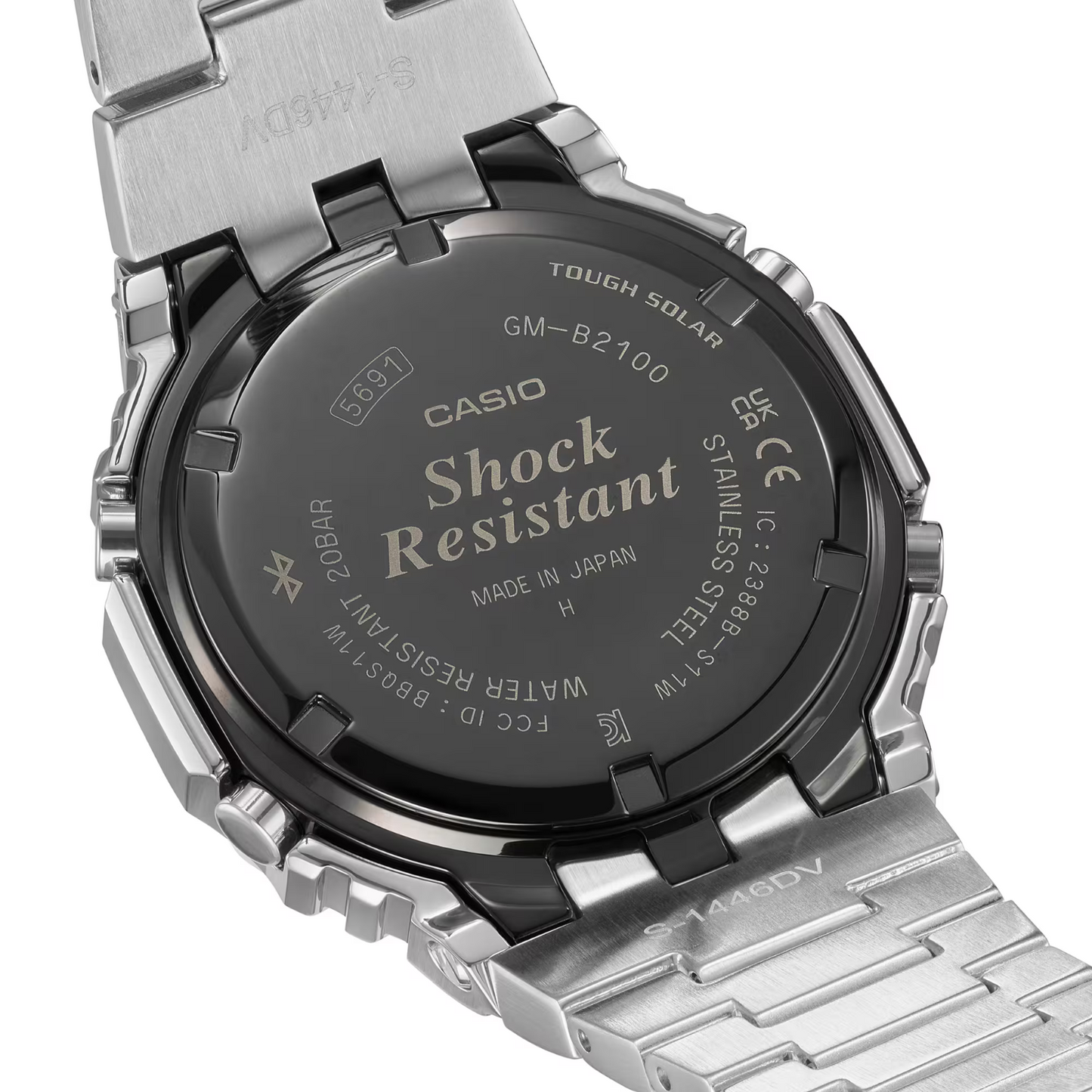 Casio G-Shock Full Metal Bluetooth Solar Stainless Steel Watch GM-B2100D-1