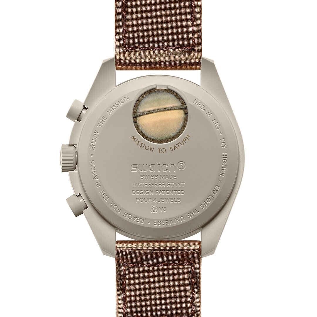 Omega x Swatch Bioceramic Moonswatch Mission To Saturn SO33T100