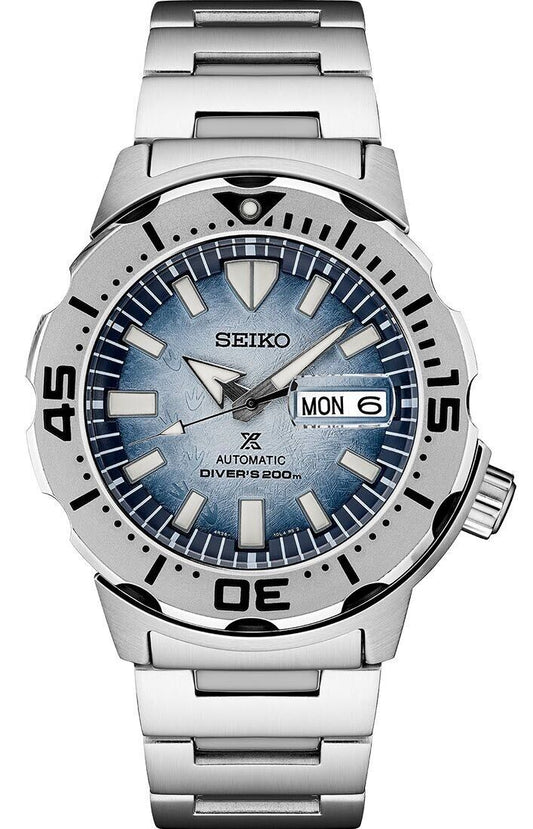 Seiko Prospex Save The Ocean Frost Monster SE 42.4 MM Automatic Watch - SRPG57K1