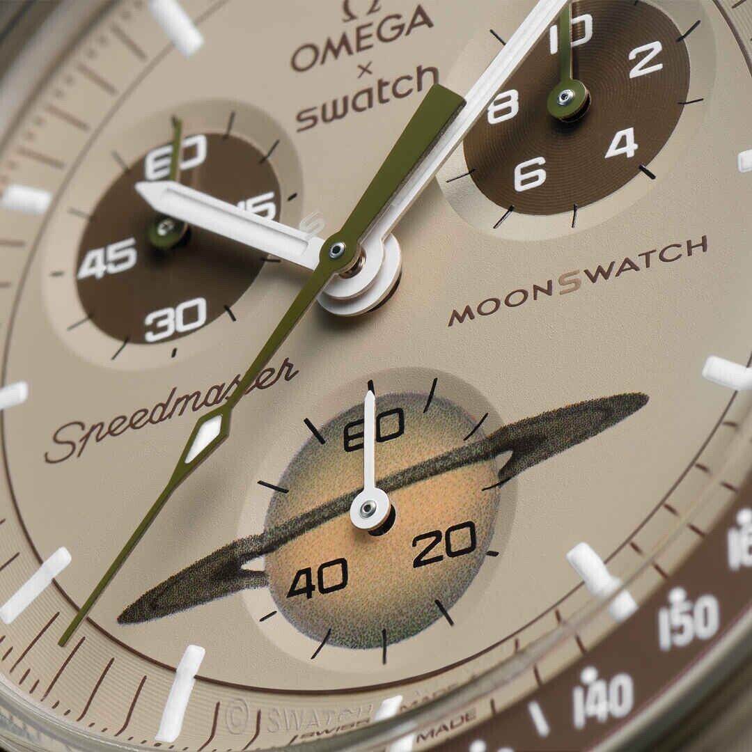 Omega x Swatch Bioceramic Moonswatch Mission To Saturn SO33T100