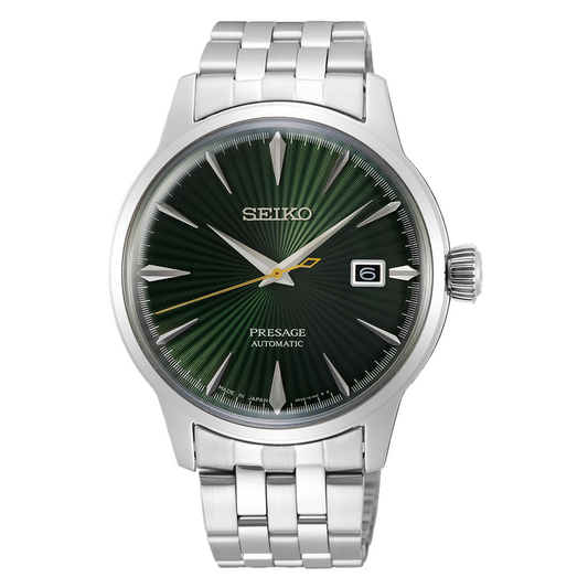 Seiko Presage Mockingbird Cocktail Green Dial Automatic SS 40.5mm Watch SRPE15J1