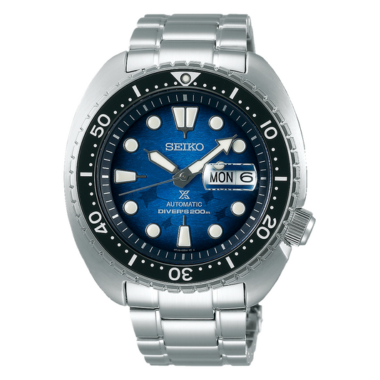 Seiko King Turtle Save The Ocean Manta Ray Full SS 45MM Automatic Watch SRPE39K1