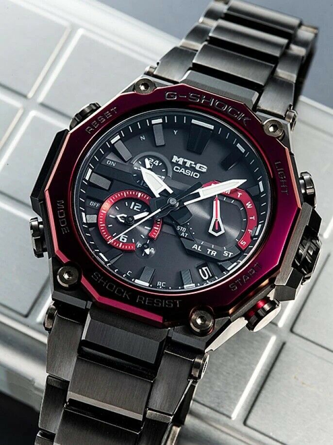 Casio G-Shock MT-G Black IP Tough Solar Radio Bluetooth Watch - MTG-B2000BD-1A4