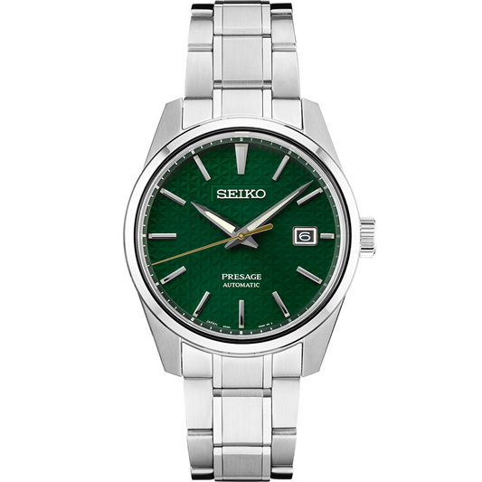Seiko Presage Sharp Edged Series 39.3mm SS Green Dial Automatic Watch SPB169J1